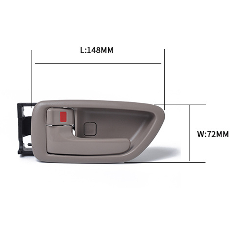 For Toyota Avalon Car Interior Door Handle Lever2000 2001 2002 2003 2004 69206-AC010 69205-AC010 Front Rear Left+Right: 1PC Front Rear L