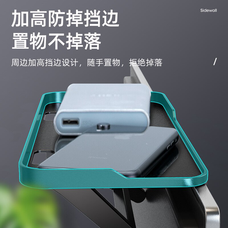 Punch-Gratis Computer Monitor Rack Organizer Plastic Tv Set-Top Box Screen Beugel Router Magazijnstelling Verstelbare Screen top Plank