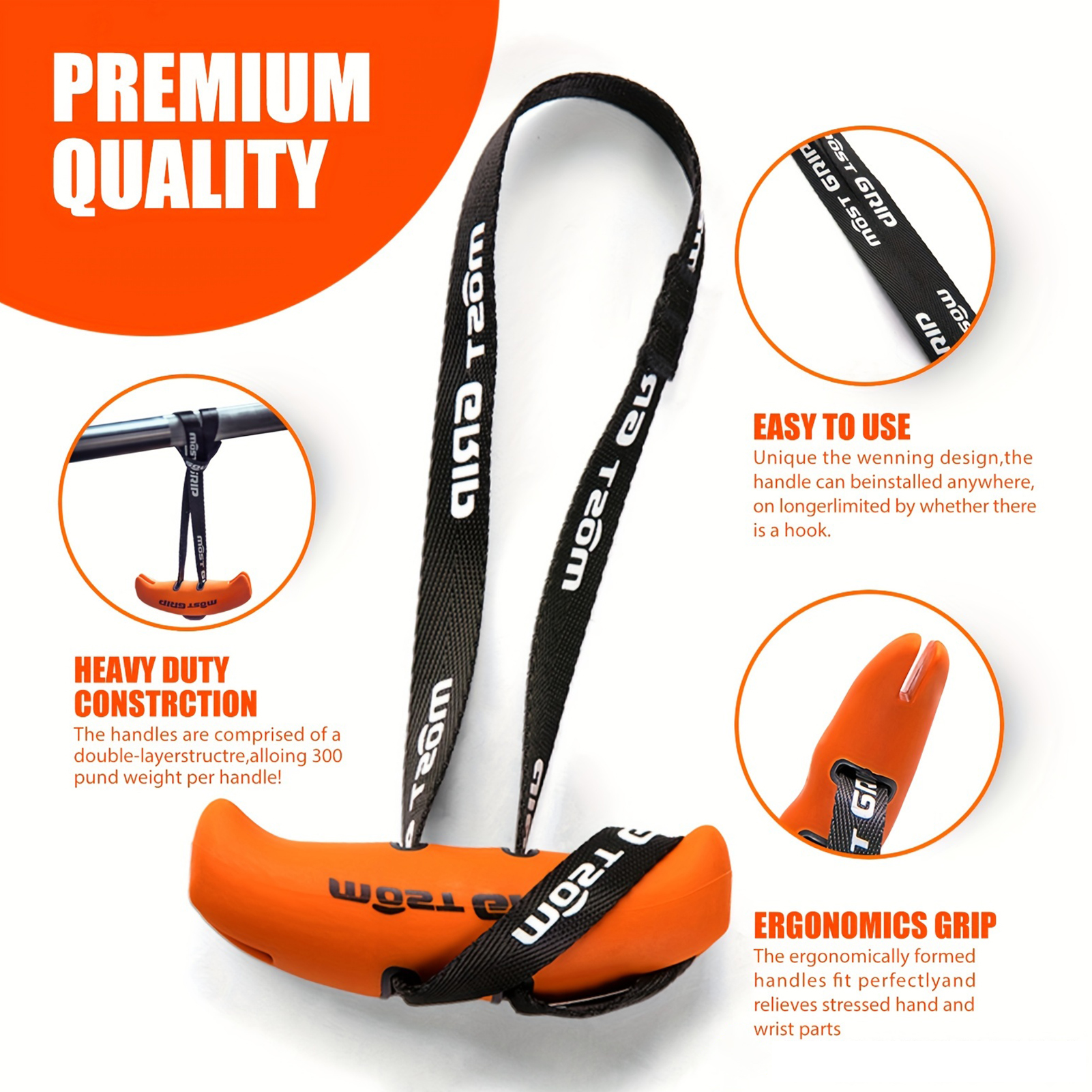 1 Paar Klimmzuggriffe Griffe Fitness Strap Grip Strength Sling Trainer Kabel Maschinengriffe