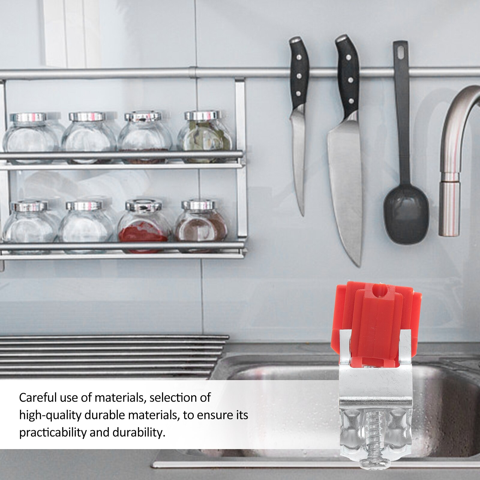 5Pcs Sink Fixing Clamps Kitchen Sink Mounting Clips Accessories Dish Cloth Clips