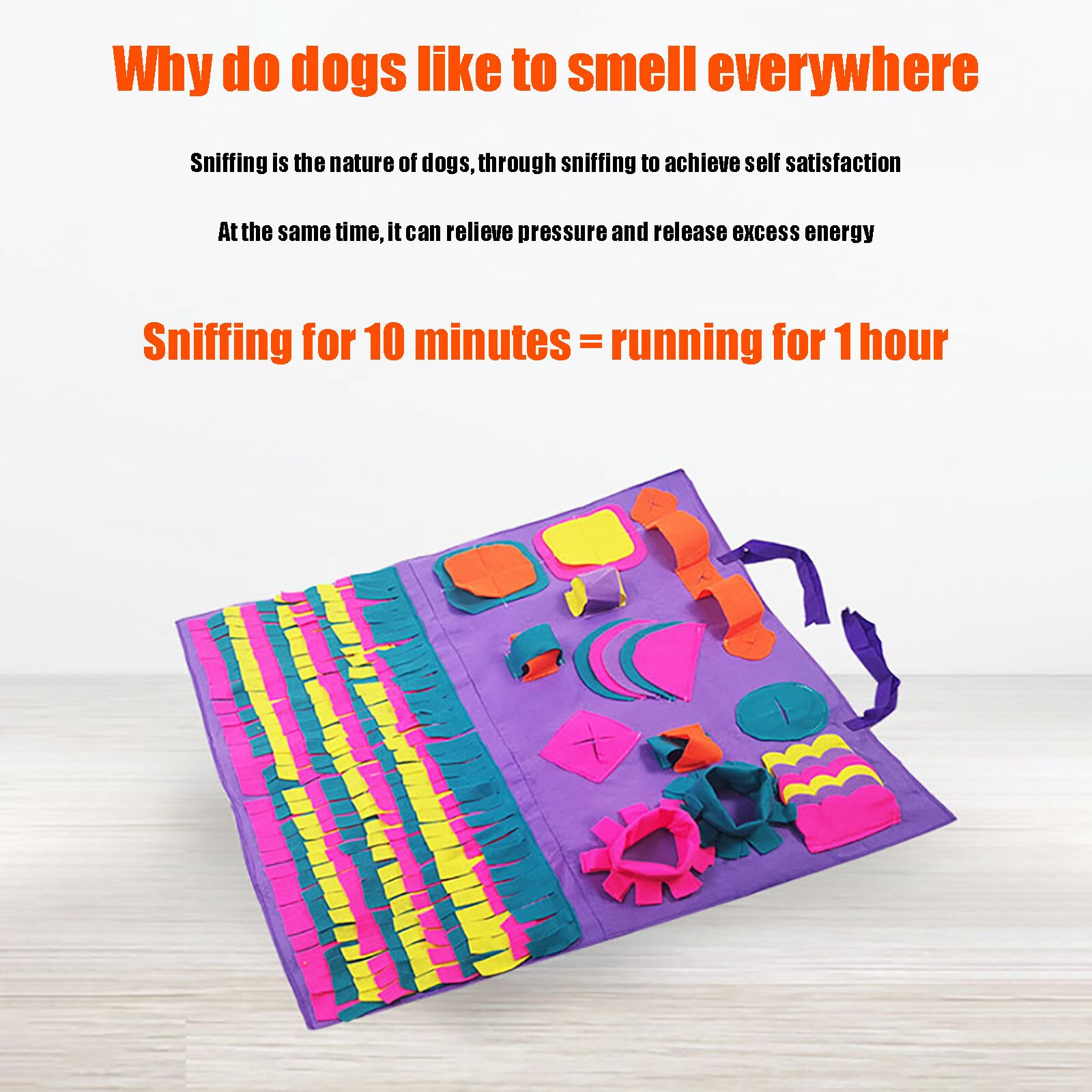 Tappetino per cani da compagnia pieghevole tappeto da fiuto canna tappetino per animali domestici di grandi dimensioni tappetino da gioco interattivo antiscivolo tappetino da addestramento per cani gatto s