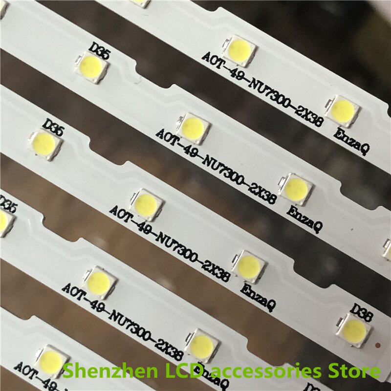 Led baggrundsbelysning strip til samsung  ue49 nu 7100 49 nu 7100 49 nu 7300 bn96-45953a bn96-45953b aot _49_ nu 7300_ nu 7100 sts 49081_38 leds