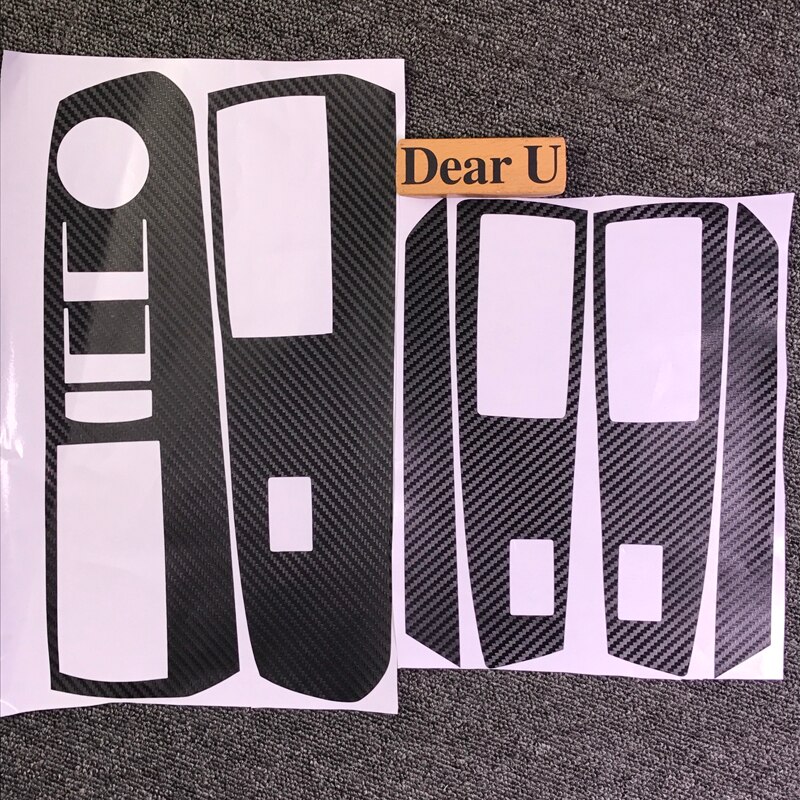 Jeazea Auto Deur Raam Schakelaar Carbon Fiber Molding Sticker Kit Voor Chevrolet Holden Cruze lhd