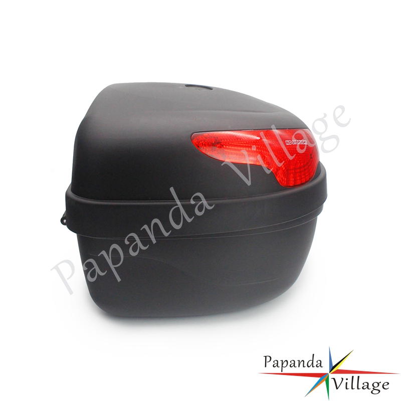 Motorcycle 28L Tail Box Luggage Trunk Top Case w/ Standard Rack Universal For Harley Yamaha Kawasaki Honda KTM Storage Tools Box