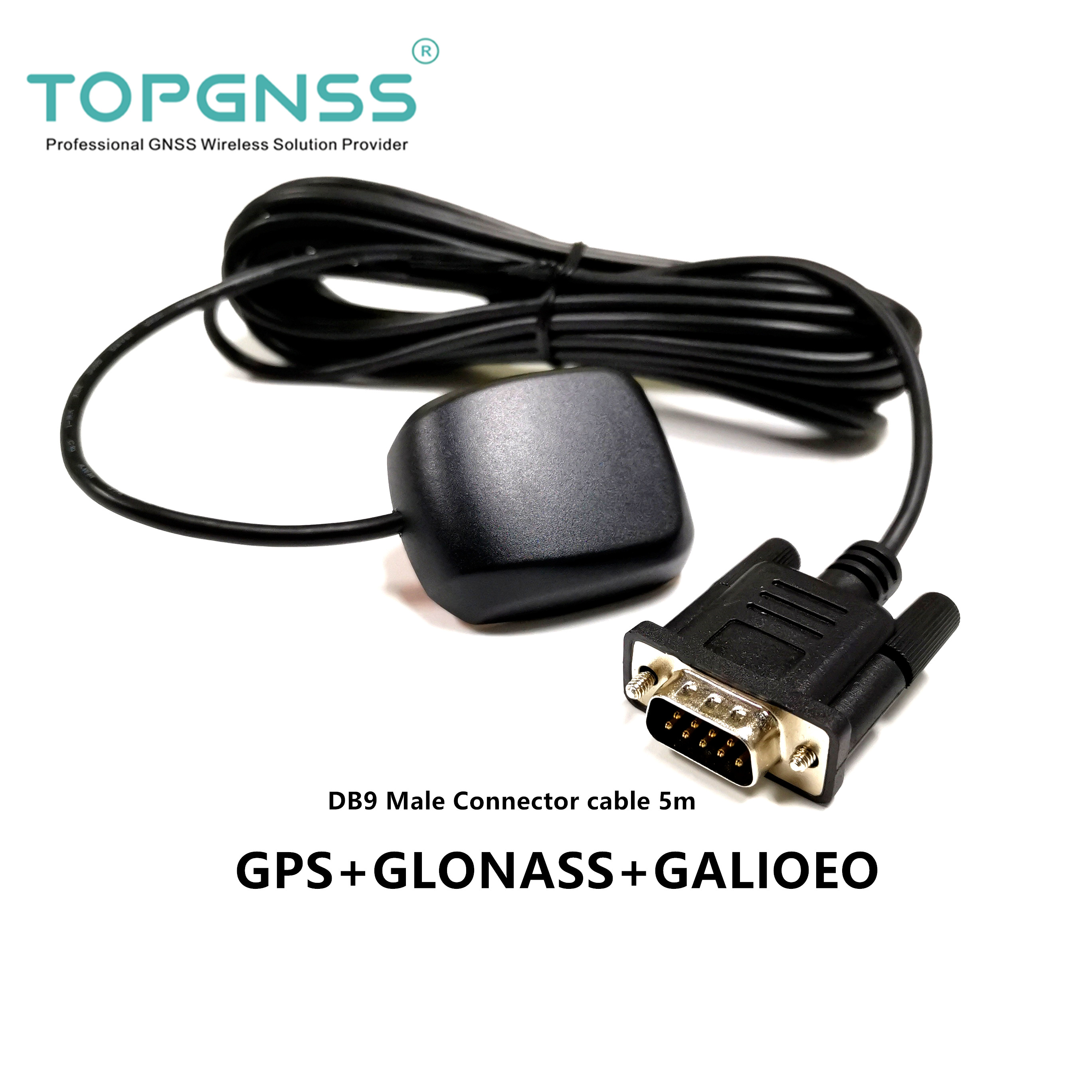TOPGNSS RS232 gps receiver antenna module gps glonass receive Dual mode Industrial control DB9 male GN200L agriculture