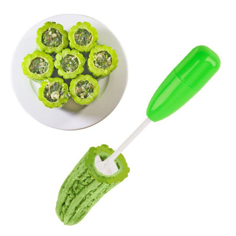 VOGVIGO 4 Pcs Multifunction Vegetable Spiral Cutter Spiralizer Meat Filling Tool Plastic Tomato Eggplant Cutter Kitchen Gadgets