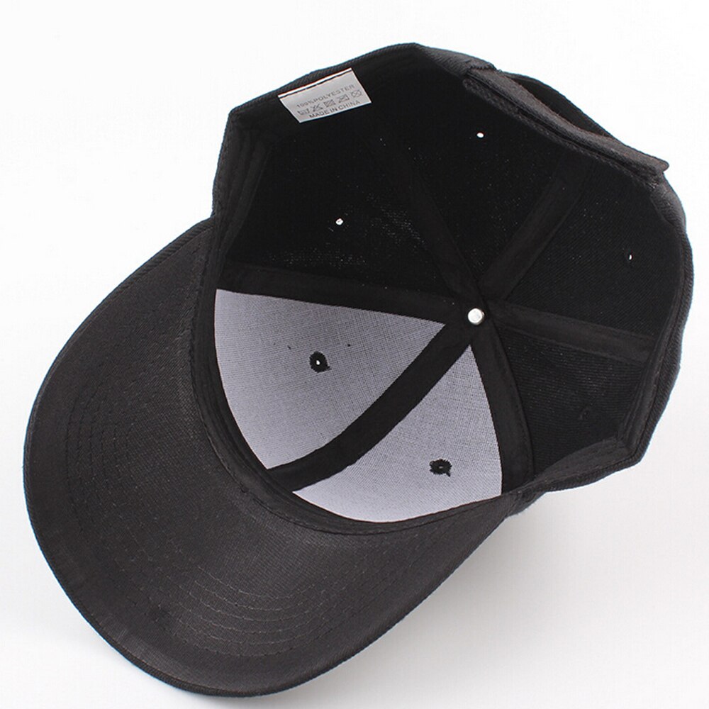 Black Cap Solid Color Baseball Cap Snapback Caps Hats Fitted Casual Hip Hop Hats For Men Women Unisex
