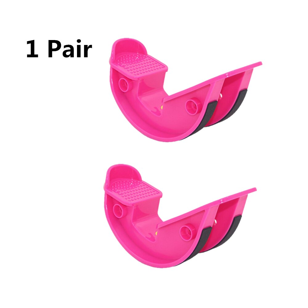 1/2pcs Stretching board oblique pedal standing stovepipe artifact home hamstring stretcher skinny leg yoga fitness foot pedal: Rose Red 2pcs