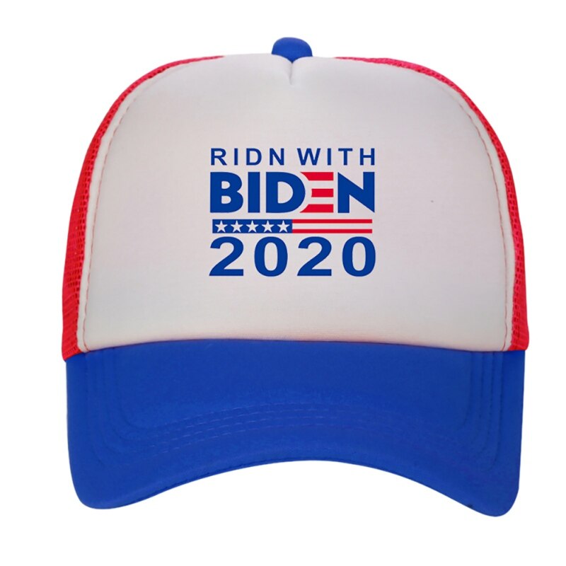 Biden American Flag Baseball Cap Adjustable Sun Mesh Running Hat American Election Breathable Baseball Hat: ALWR