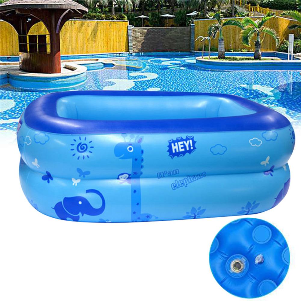 120cm 2 Layers Outdoor Cartoon Inflatable Kids Safety Swim Bathtub Cold Water Play Garden Swimming Pool Game