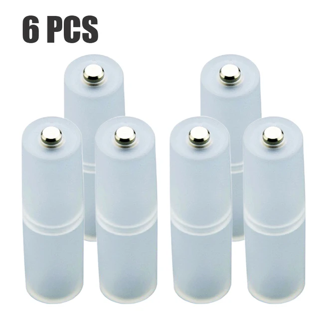 Adaptateur de batterie sèche en plastique AAA à AA, haute ténacité, convertisseur Li-ion, support de batterie Portable, boîtier de commutation, boîte de rangement de batterie: BLEU CIEL