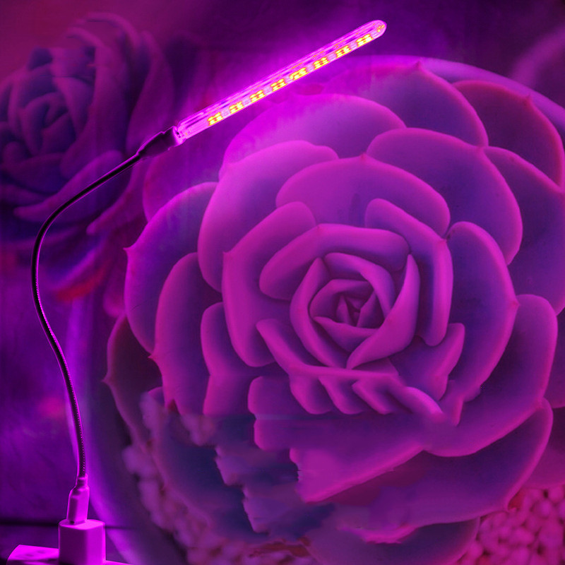 5v ledet fullspektret lampe plantevekstlys usb-lampe innendørs drivhus til planter blomster grønnsaker hydroponisk barlys