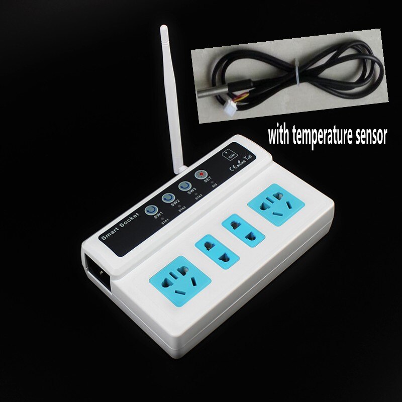 SC4 SC3 GSM con sensor de temperatura, Control remoto GSM SMS, interruptor inteligente inalámbrico, enchufe de alimentación, módulo controlador