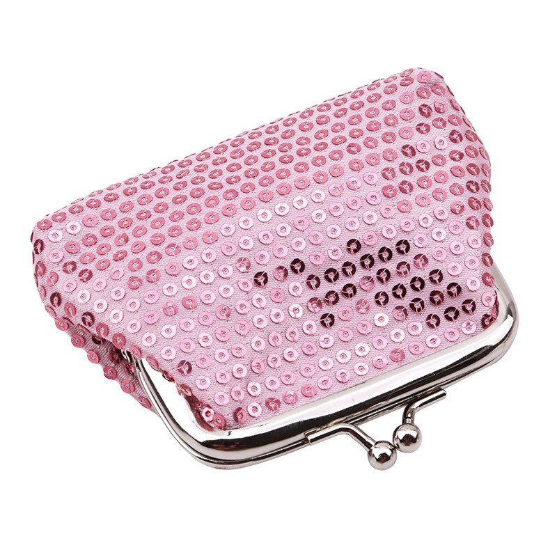 Kvinner damer liten paljett lommebok mynt veske kredittkortholder fest clutch jenter veske veske hasp kvinner vesker