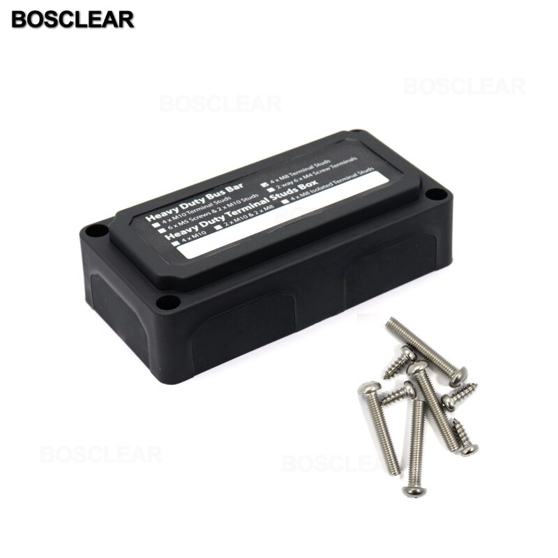 Heavy-Duty Module Bus-Bar Box Terminal Board 300A with 4 Terminal Studs Car Styling Highest amperage rated bus bar
