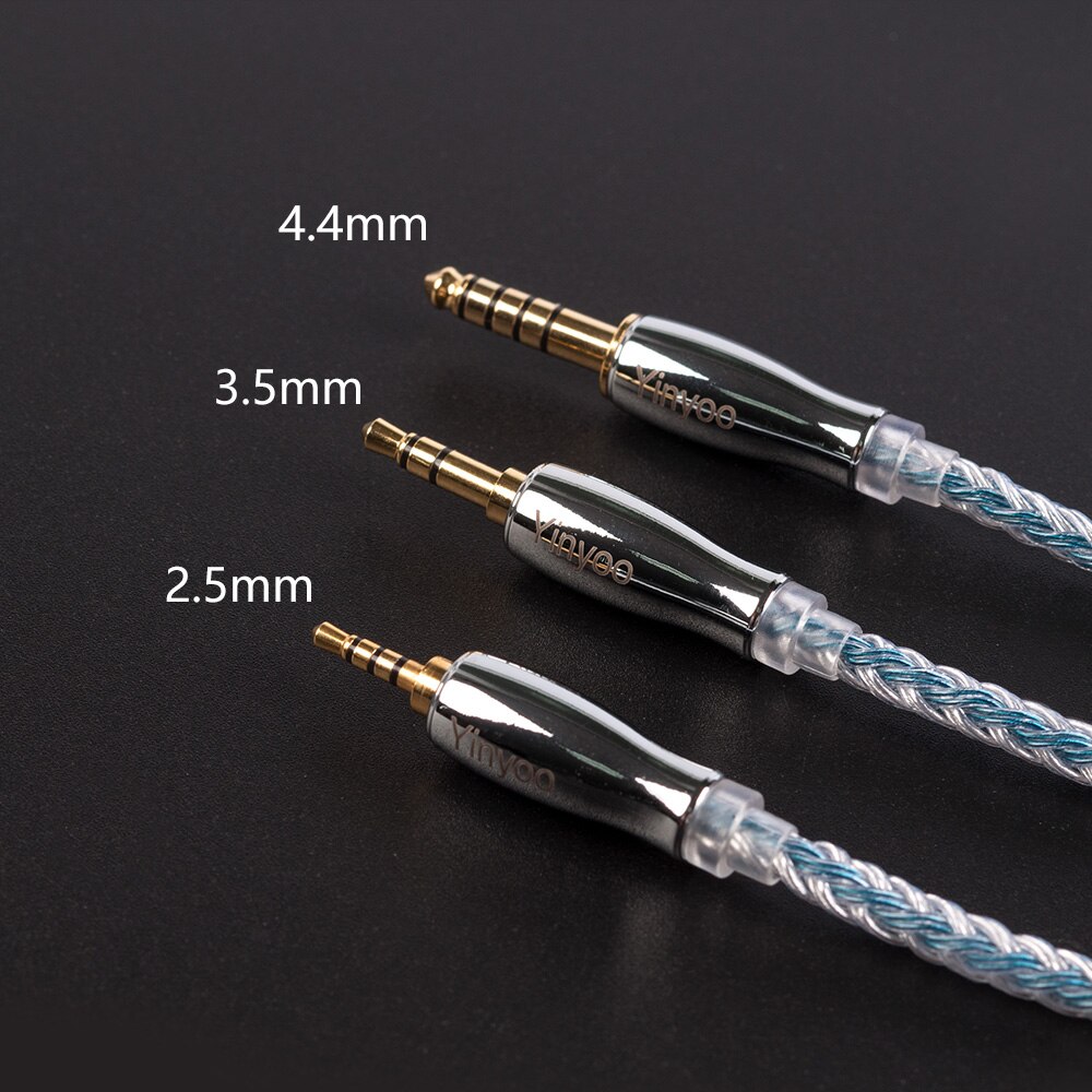 Yinyoo 16 Core High Purity Silver Plated Cable 2.5/3.5/4.4MM with MMCX/2PIN/QDC/TFZ for KZZS10 PRO ZSN PRO BLON BL-03 BL-05 BL05