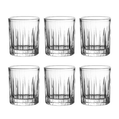 6Pcs Gesneden Patronen Shot Glass Whisky Wijn Vodka Bier Wijn Glazen Bar Club Party Cocktail Glas Home Geesten drinkware: Stripe Cup