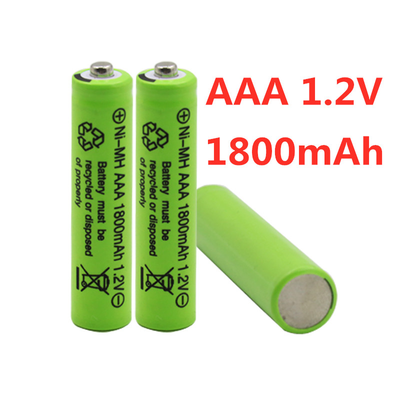 2/4/8/12/20/50 Pcs 100% Originele Aaa 1800 Mah 1.2 V oplaadbare Batterij Aaa 1800 Mah Ni-Mh Oplaadbare 1.2 V 2A Batterij