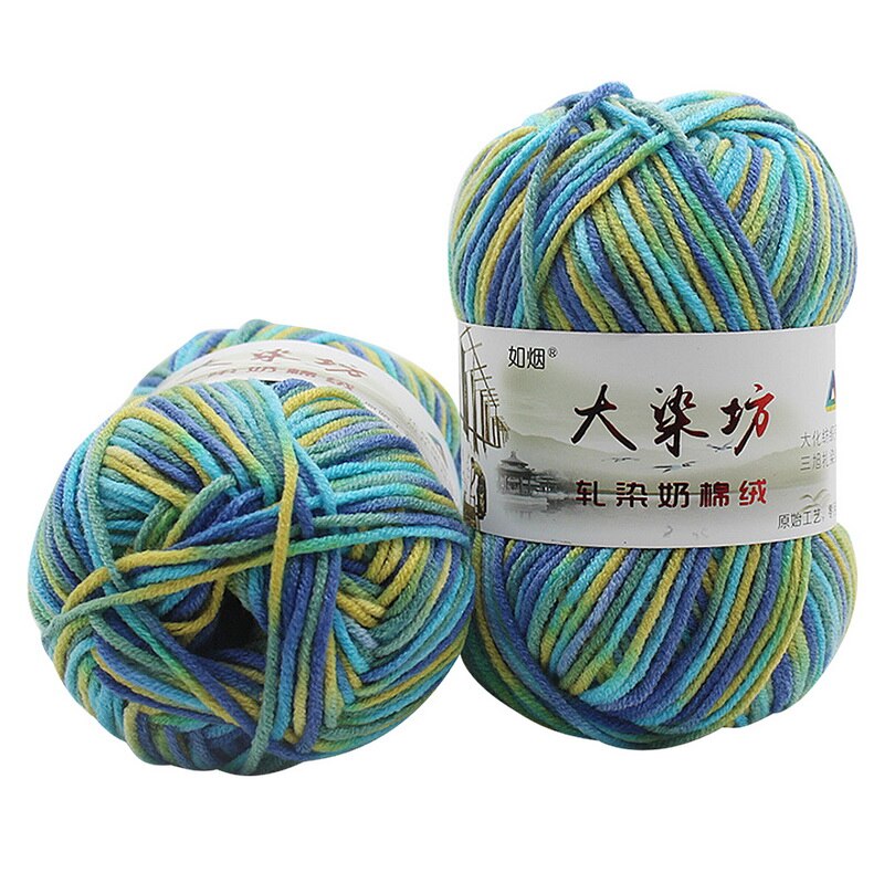 Mælk sød blød bomuld baby strikke uld garn tykt garn fiber fløjls garn hånd strikke uld hækle garn til gør-det-selv sweater: Q
