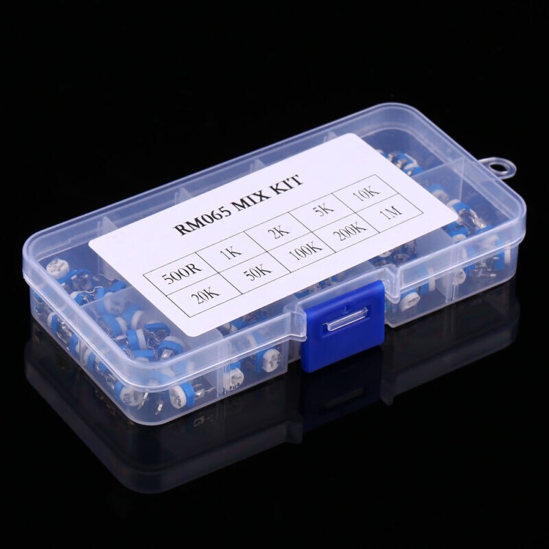 100pcs 500ohm-1M Ohm Variable Resistor Potentiometer Rheostat Trimpot Trimmer SG