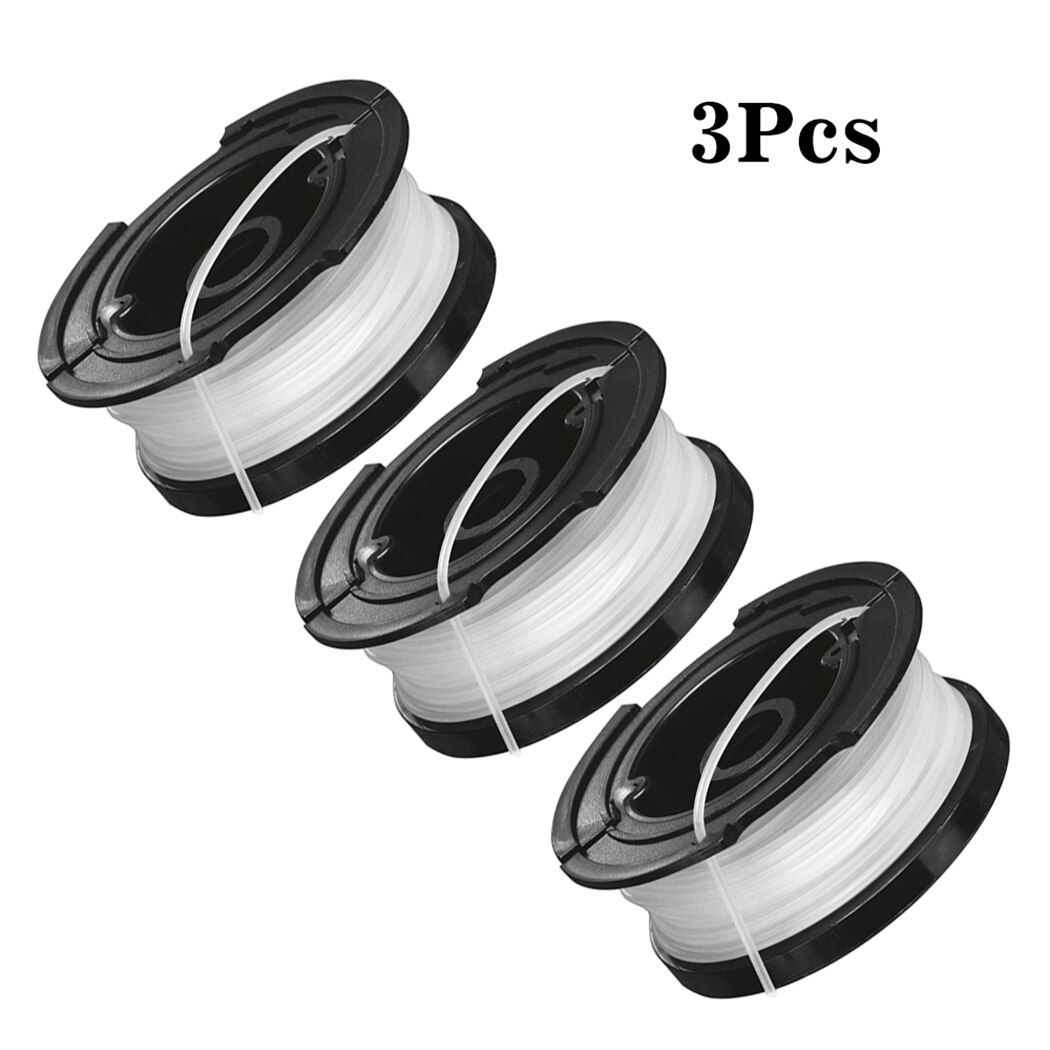 3Pcs Trimmer Spool Lijn Voor Black &amp; Decker A6481 St 4525 6600 7000 7200 7200-CA 7500 7700 7701 STC1820 STC1820PC Vervangen Deel