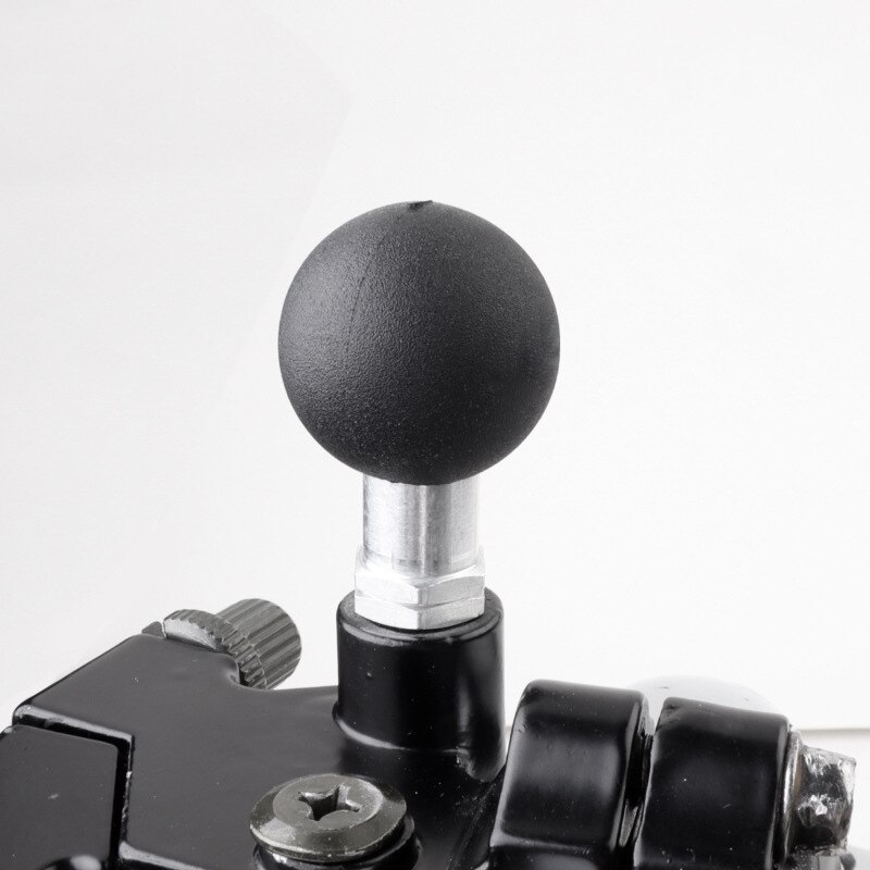 Motorcycle Aluminum Alloy M10 Threaded Post M10 Male Threaded Extension Ball Adapter Rear View Mirror Claw Mount with 1'' Ball
