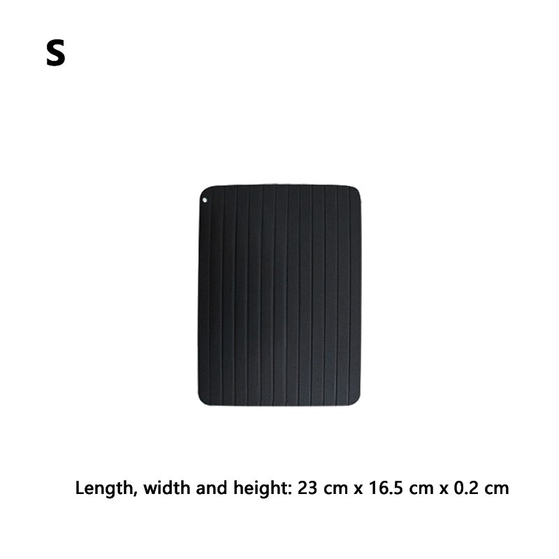 Fast Defrost Tray Aluminium Rapid Meat & Poultry Defrosting Plate Thawing Frozen Board Defrost Tray Kitchen Gadget Tool: S