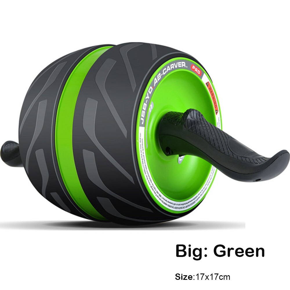 Big wheel Abdominal Wheel Ab Roller Arm Waist Leg Exercise Gym Fitness Equipment ab wheel roller: Green