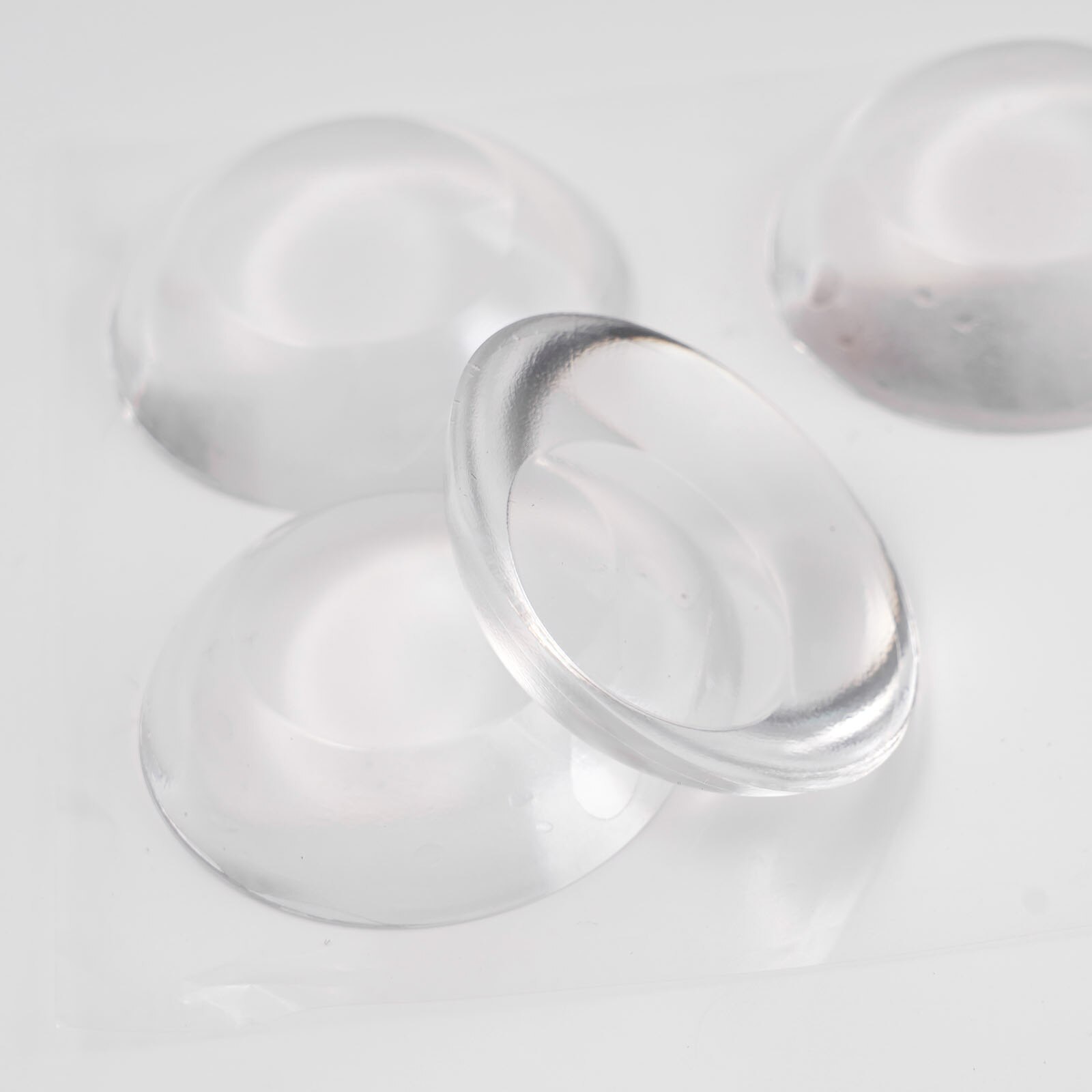 6 Stuks Ronde Rubber Bumpers Deur Muur Protector Zelfklevende Deurgrepen Stopper Shock Pads Keukenkastje Handvat Guard Bumper