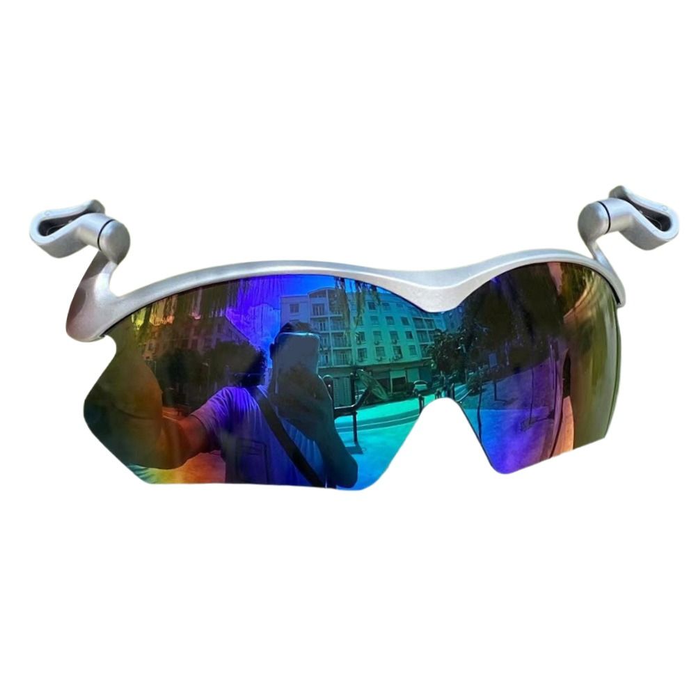 Adjustable Clip Cap Sports Sunglasses Flip-Up Cover UV Protection Polarized Sunglasses Clip On Hat Cycling Goggles: Blue