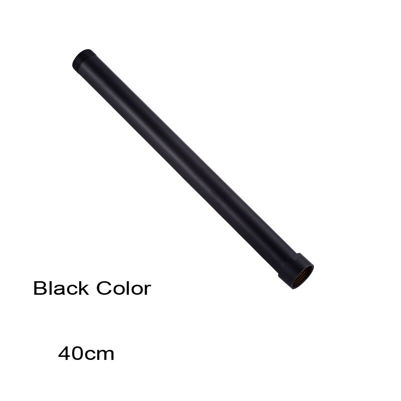 Round Brass Shower Tube Extend Pipe 40CM Square Extension Tube Bar,Heighten pipe sliding bar shower tube lengthen pipe: 2