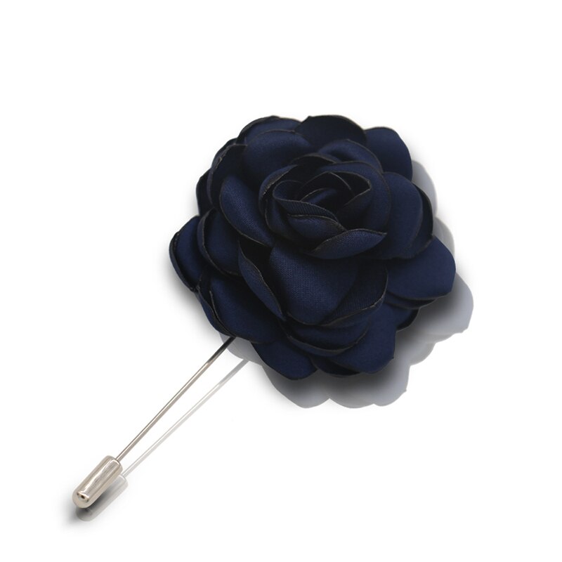 HUISHI Blume Brosche Hand-made Koreanische Silk Rose Pins Und Broschen Schmuck Frauen Stoff Blume Brosche Revers Pin Für männer Anzug: Default Title