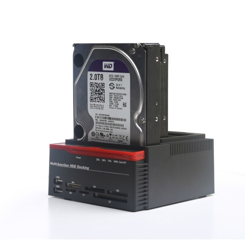 All In 1 Hard Drive Docking Station Usb 3.0 To Sata External Cloning Function Hard Disk Base High Speed With Card Reader