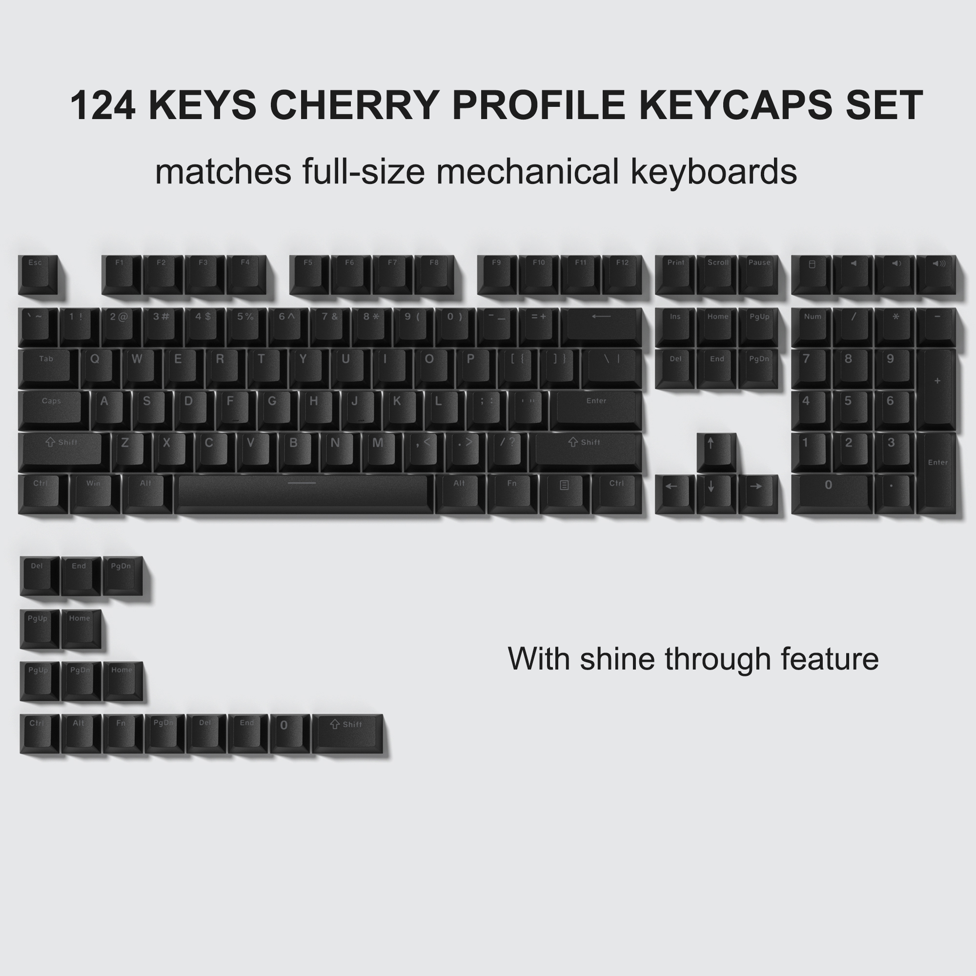 189 teclas PBT doble disparo negro gris ISA perfil teclas para interruptores MX Womier GK61 Anne Pro 2 Teclado mecánico para jugar: Verde