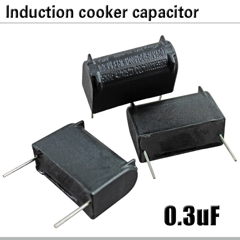 Induction Cooker Capacitor Vertical Insert 0.3uF 1200VDC (600VAC) High