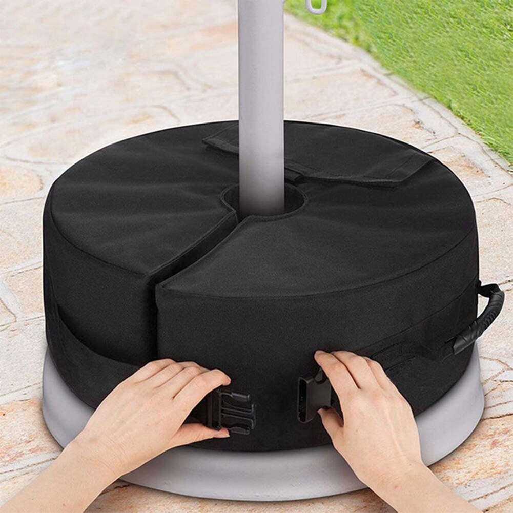 Outdoor Patio Umbrella Base Weight Bag Weatherproof Parasol Detachable Heavy Duty Sand Bags Stand Base For Home Hotel Cantilever