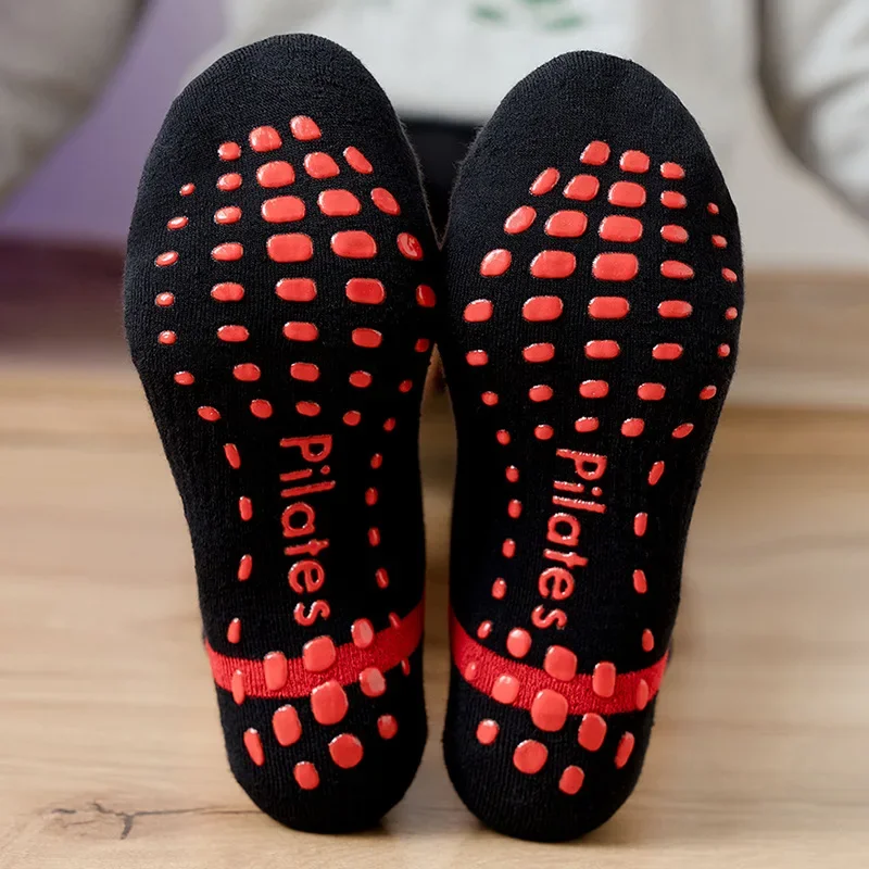Yoga Socken Männer Frauen Professionelle Silikon nicht-Unterhose Pilates Socken Große Größe drinnen Boden Fitnessstudio Fitness Baumwolle Tanz Sport socken