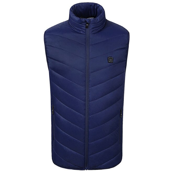 Product Geschikt Voor Koud Weer Mannen Of Vrouwen Elektrische Verwarmde Thermische Vest Verwarming Vest Warm Winter Outdoor Vest: Blauw / 4XL