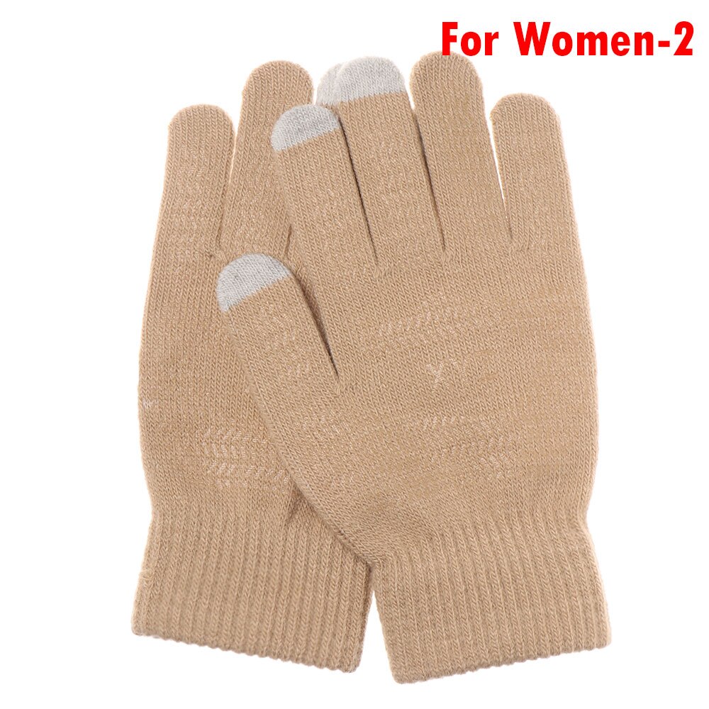 Winter Gloves Cute Furry Warm Gloves with Full Fingers Outdoor Sport Plus Velvet Touch Screen Gloves Driving Gloves: For Women-2