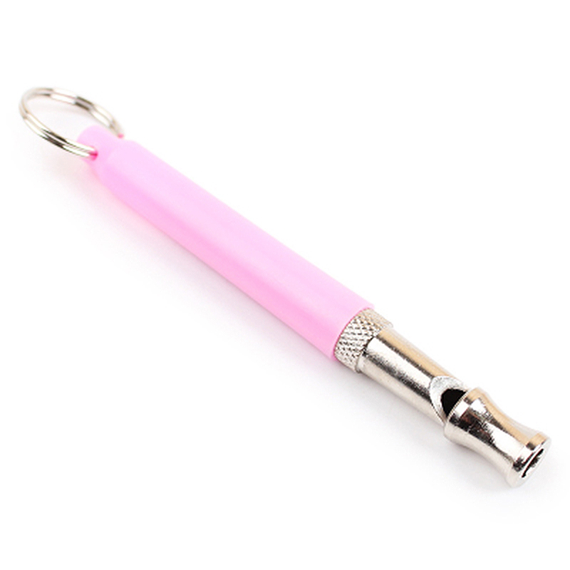 Silbato de adiestramiento para mascotas, silbato de adiestramiento supersónico, adiestramiento ultrasónico para perros y mascotas, suministros para gatos, 1 unidad: Rosa