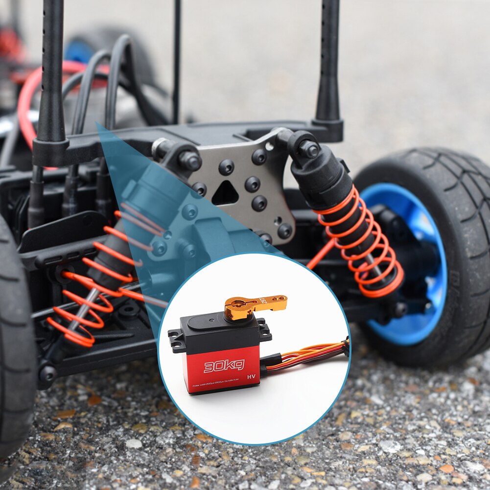 RC Servo 30kg Waterproof Arm Servos 360 Degree Large Torque Digital Servo Digital Servo Stainless Steel Gear Servo Waterproof