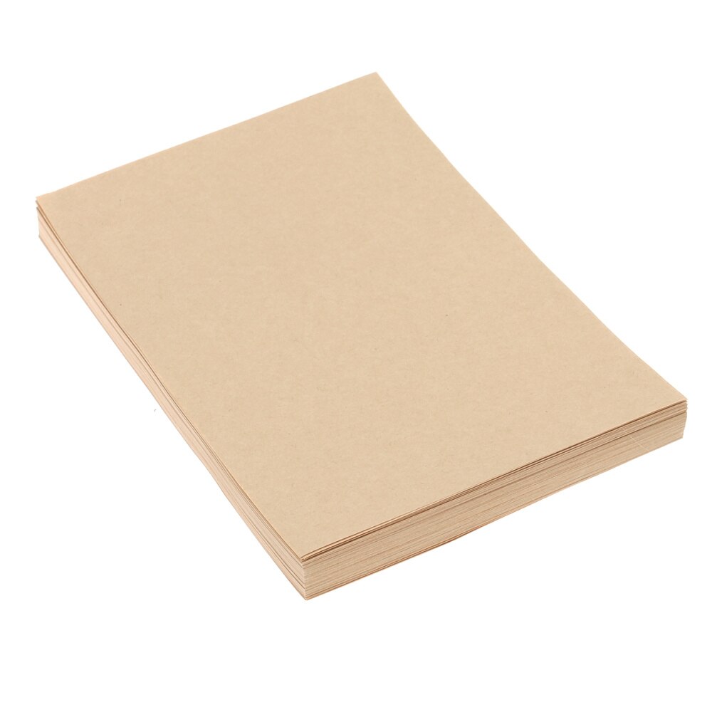 100 Sheets A5 Vintage Blank Kraft Letter Paper Retro Writing Paper: As Shown 1