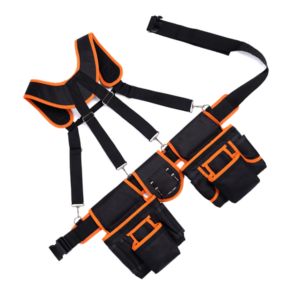 BSEVB-Bretel Gereedschapsriem Met Zakjes Zware Bouw Gereedschapsriem Werkriem Gereedschapsorganisator Timmerman Gereedschapsriem