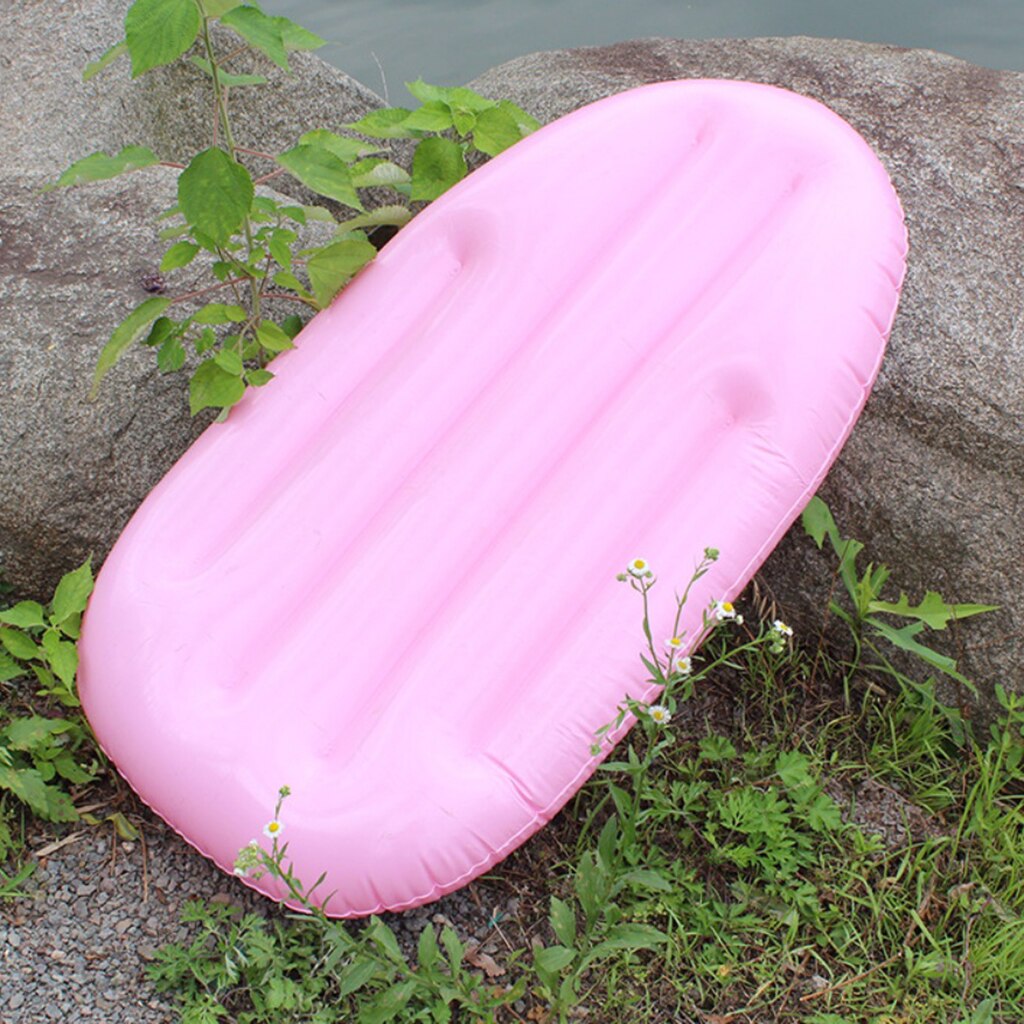 Barn uppblåsbara surfbräda kroppsbrädor surfpool flyta simma leksak kickboard snö släde bakgård sommarstrand