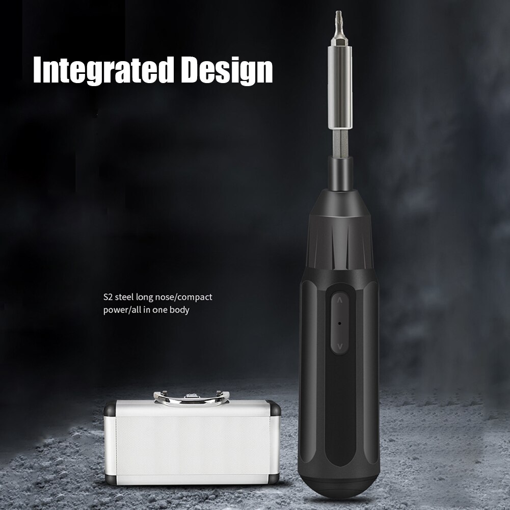 3.6V Ergonomic Home USB Rechargeable Battery Operated Portable S2 Screw Bits Manual Electric Screwdriver Repair Labor Saving