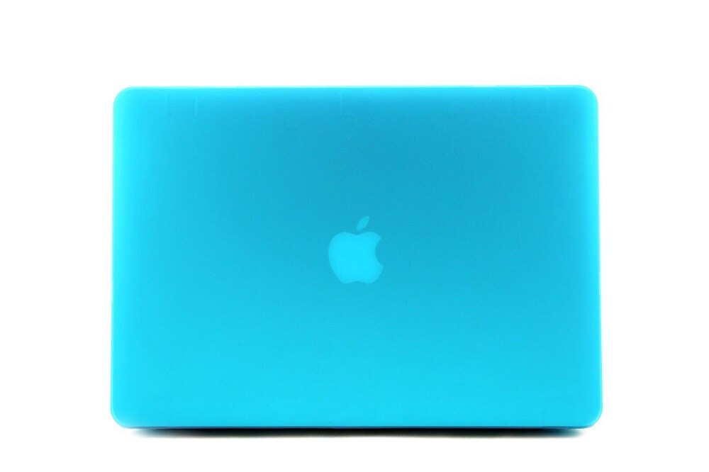 Para Apple Macbook blanco 13 "modelo: A1342 MC516 MC207 Frosted color sólido carcasa rígida carcasa + cubierta de teclado ): Sky Blue