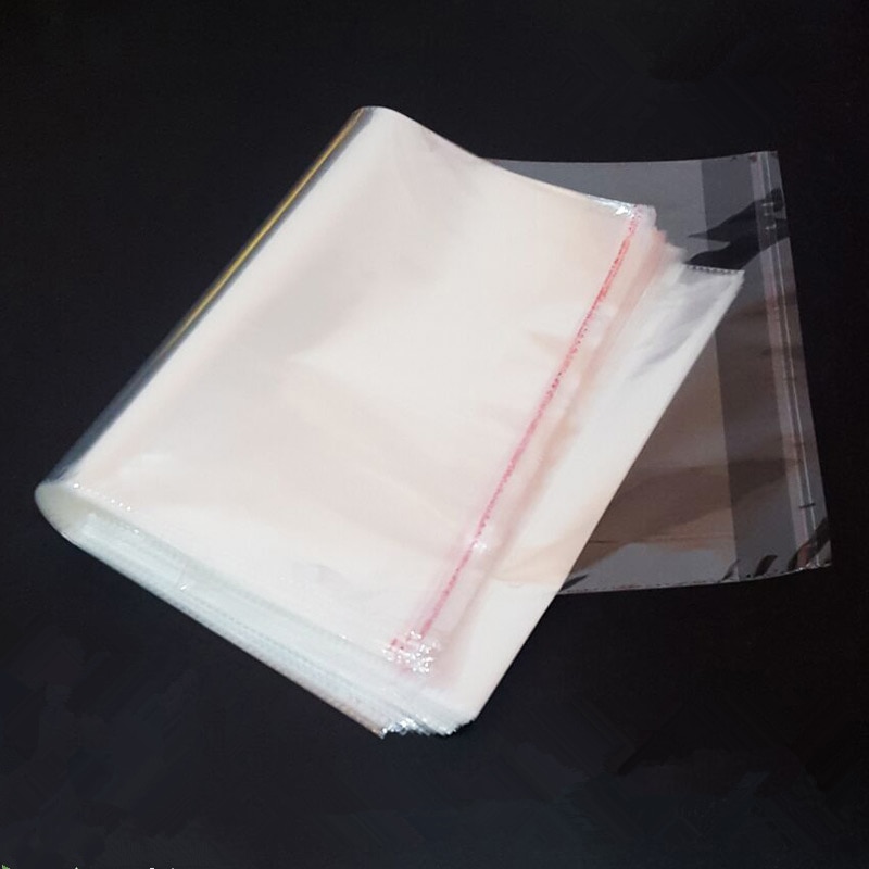 (100 stuks/partij) OPP zelfklevende Verpakking Zak Doorzichtige Plastic Zakken