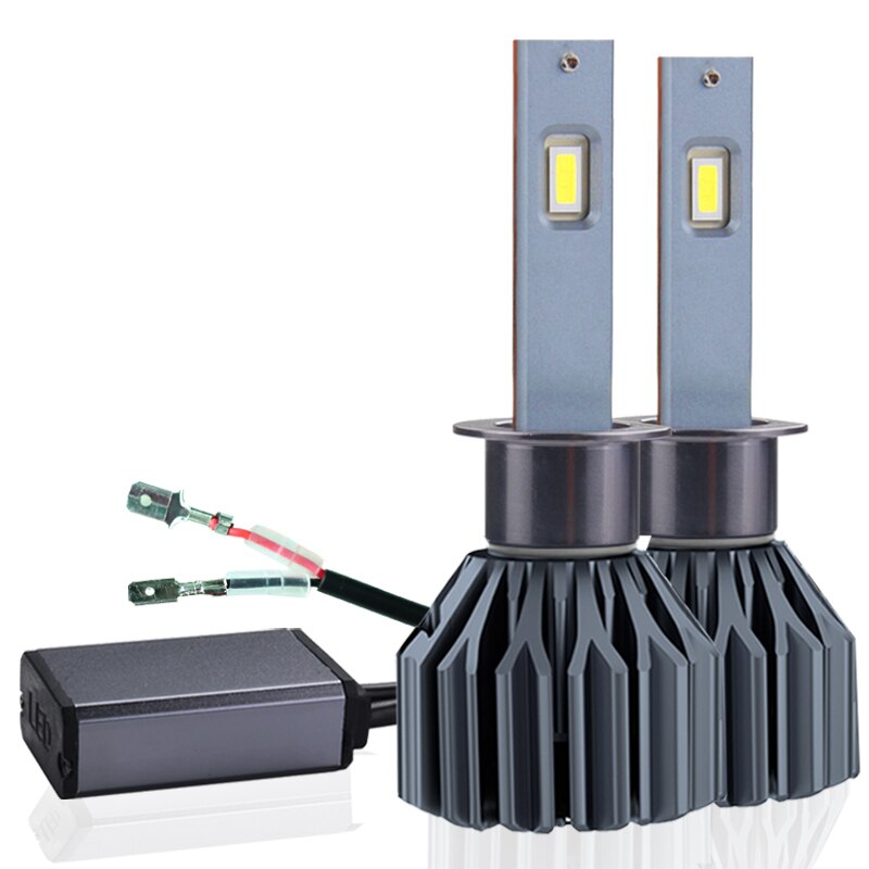 Led H1 Autolichten Canbus Koplampen 12V Lampen 300% Helderheid Verbeteren Spotlight Geïntegreerd Langere Levensduur Met Smart Decodering: Default Title