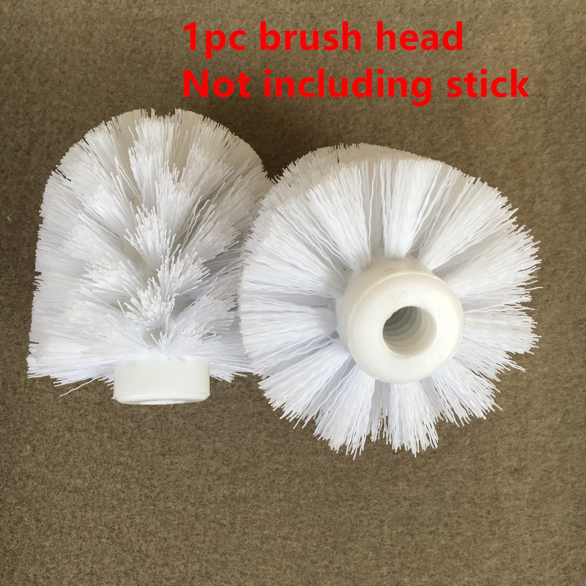 Universal Replacement Toilet Brush Head Holder White Black Clean Spare Parts Tools Toilet Brush Home Bathroom Accessories: white