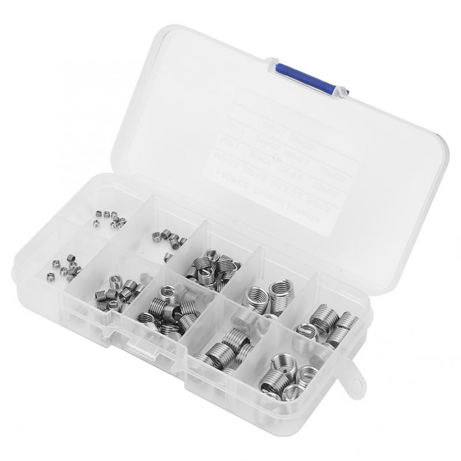 stainless steel wire insert 140Pcs/set Stainless Steel Wire Screw Sleeve Thread Repair Insert Kit Tool Set stainless wire